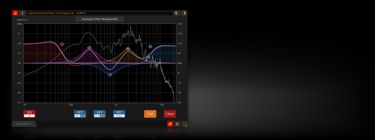 ACM210 Graphical EQ - VST Plug-In for Windows & Linux