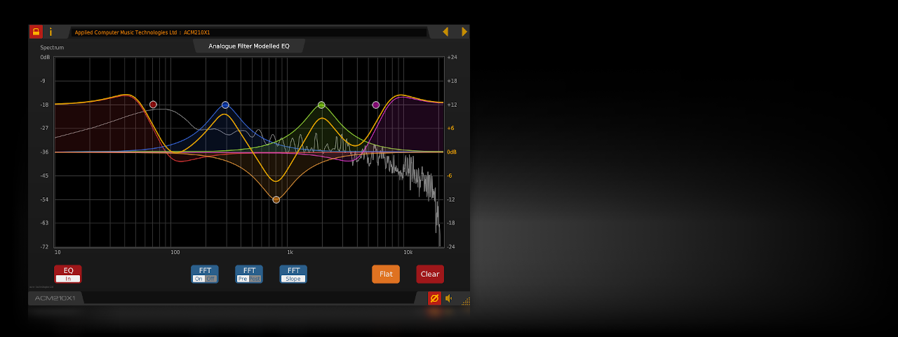 ACM210X1 Graphical EQ - VST Plug-In for Windows & Linux