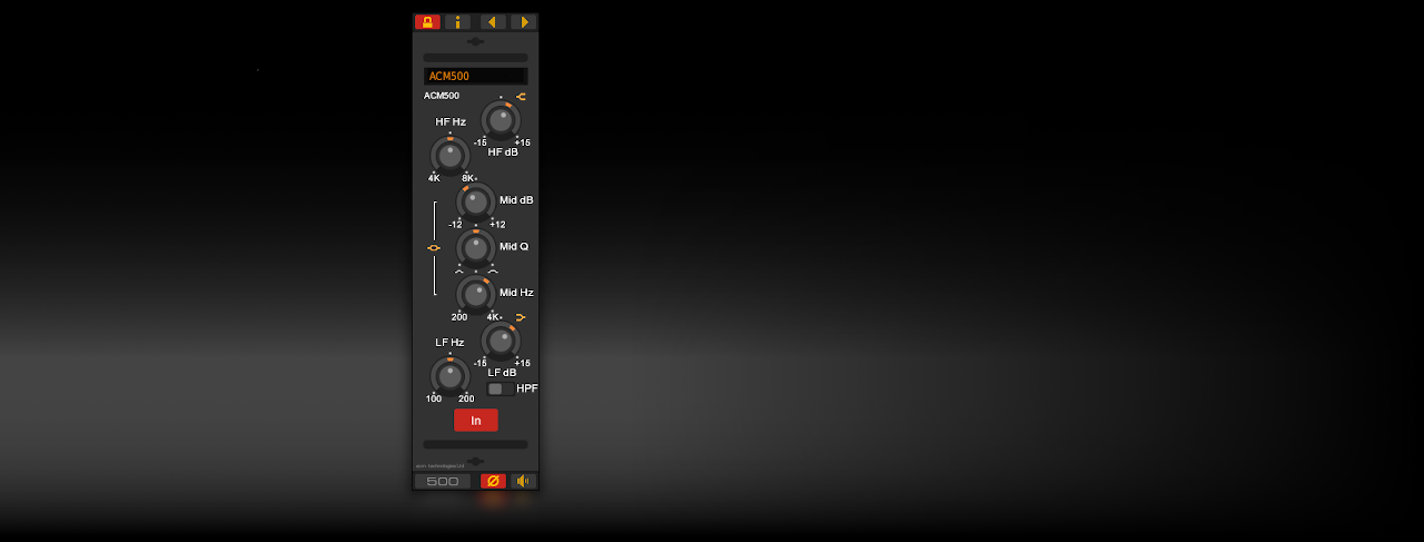 ACM500 Channel EQ - VST Plug-In for Windows & Linux