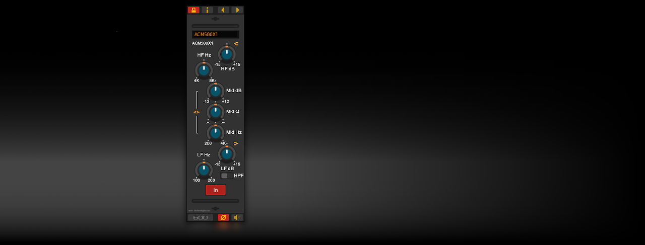 ACM500X1 Channel EQ - VST Plug-In for Windows & Linux