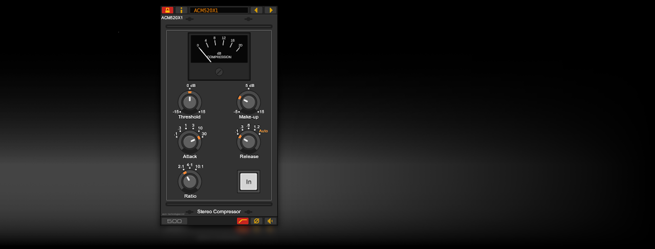 ACM520X1 Stereo Bus Compressor - VST Plug-In for Windows & Linux