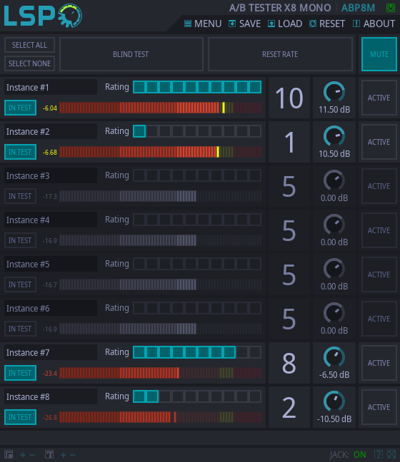 A/B TESTER X8 MONO