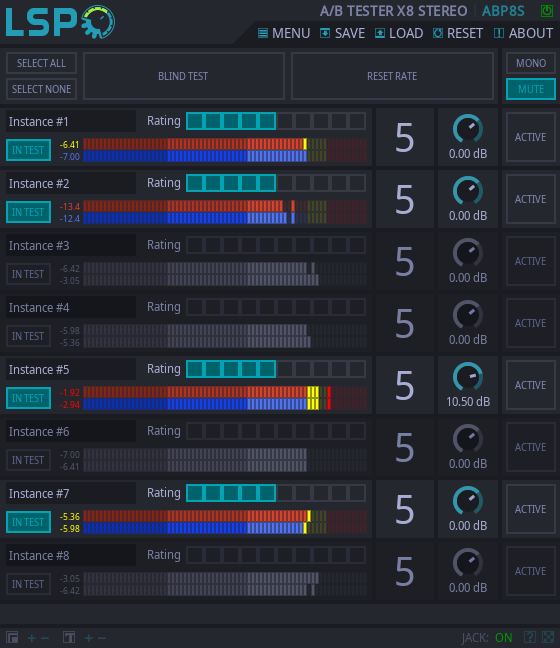 A/B TESTER X8 STEREO