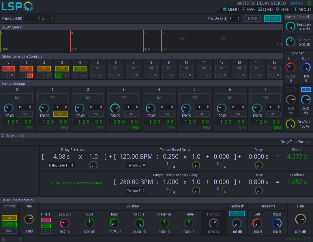 ARTISTIC DELAY STEREO