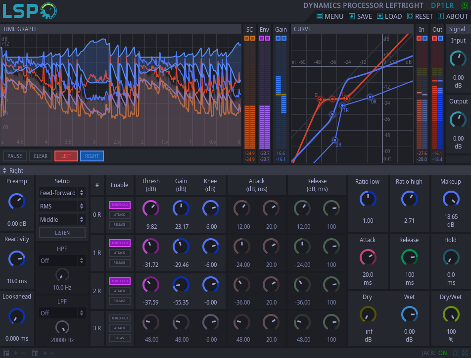 DYNAMICS PROCESSOR LEFTRIGHT