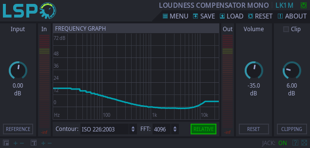 LOUDNESS COMPENSATOR MONO