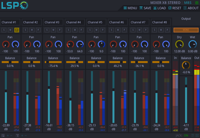 MIXER X8 STEREO