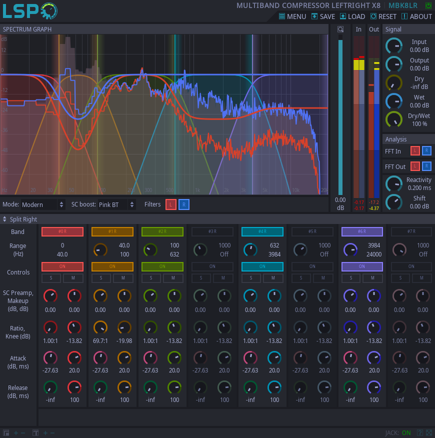 MULTIBAND COMPRESSOR LEFTRIGHT X8