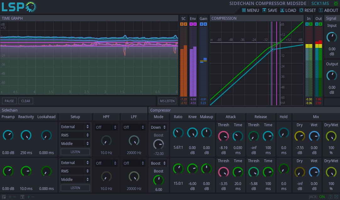 SIDECHAIN COMPRESSOR MIDSIDE