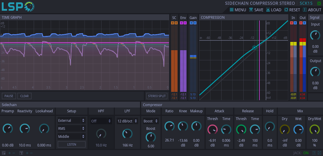 SIDECHAIN COMPRESSOR STEREO